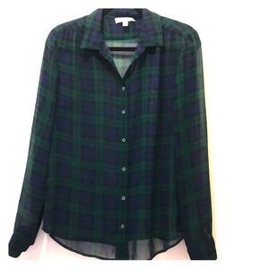 See through chiffon flannel